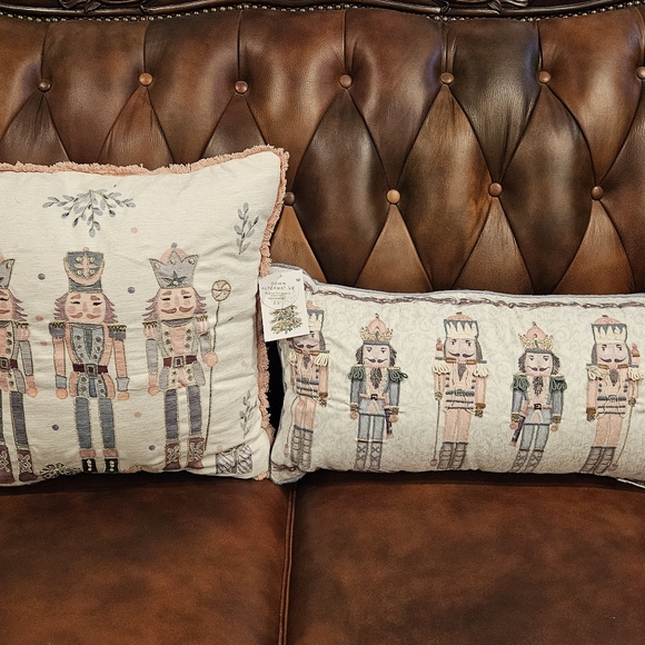 MIREILLE DESIGNS  Decorative Christmas Nutcracker Pillow Set of 2 - Picture 6 of 8